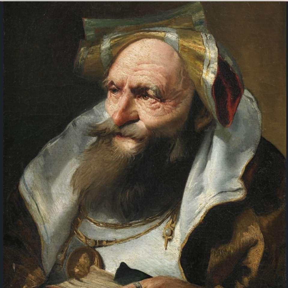 Głowa filozofa – Giovanni Domenico Tiepolo puzzle online