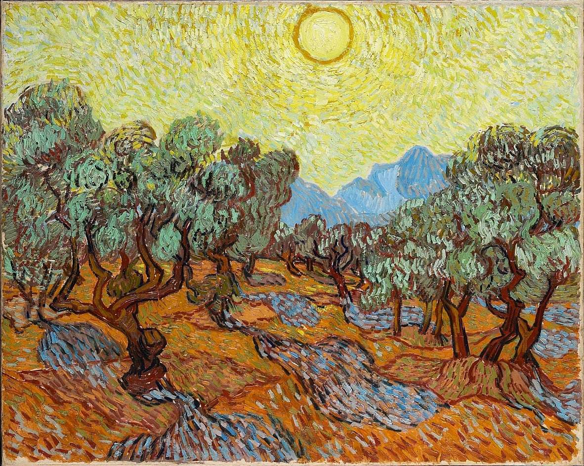 Drzewa oliwne (Vincent van Gogh) puzzle online