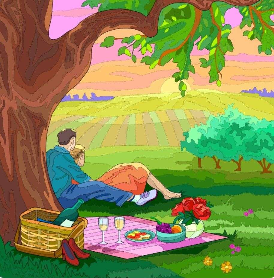 Piknik zakochanych:) puzzle online