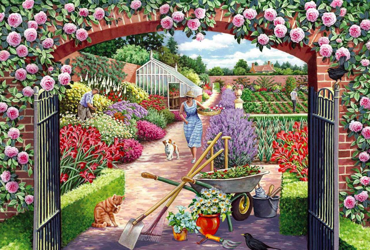 Ogrodnictwo -uroczy widok puzzle online