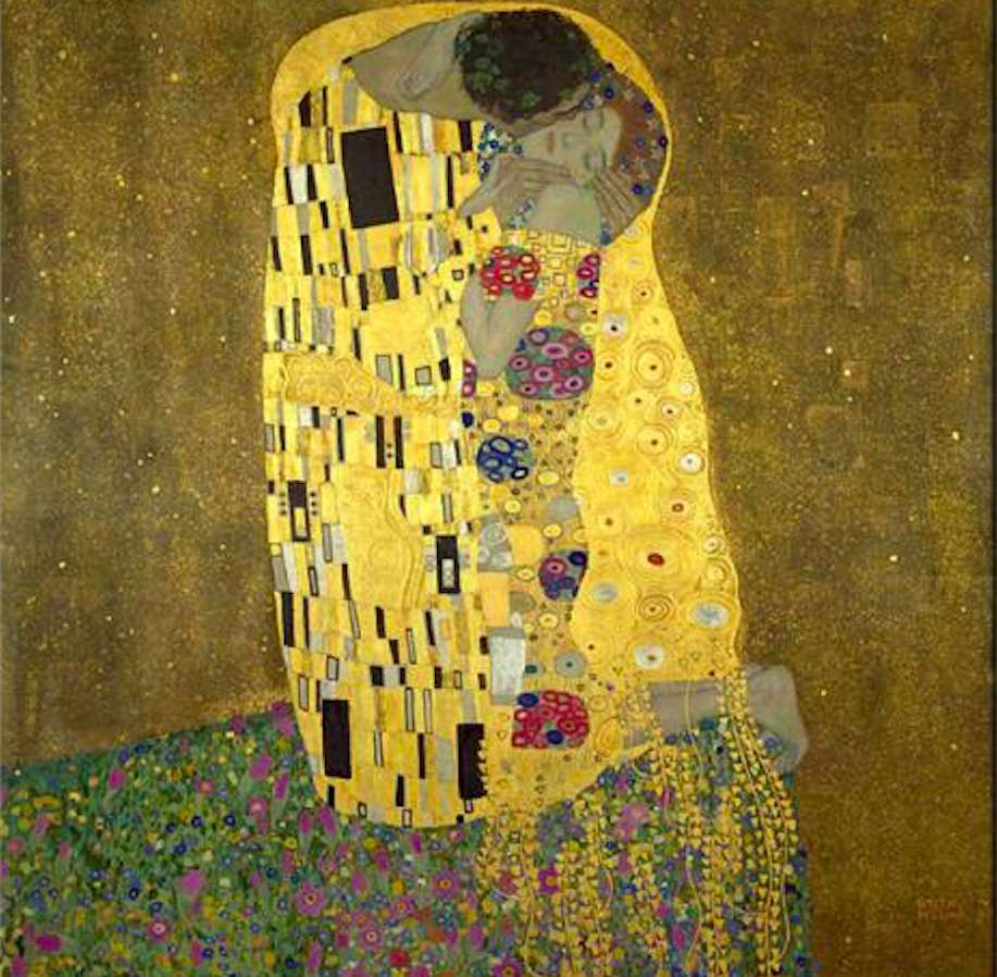 Gustav Klimt-Pocałunek puzzle online