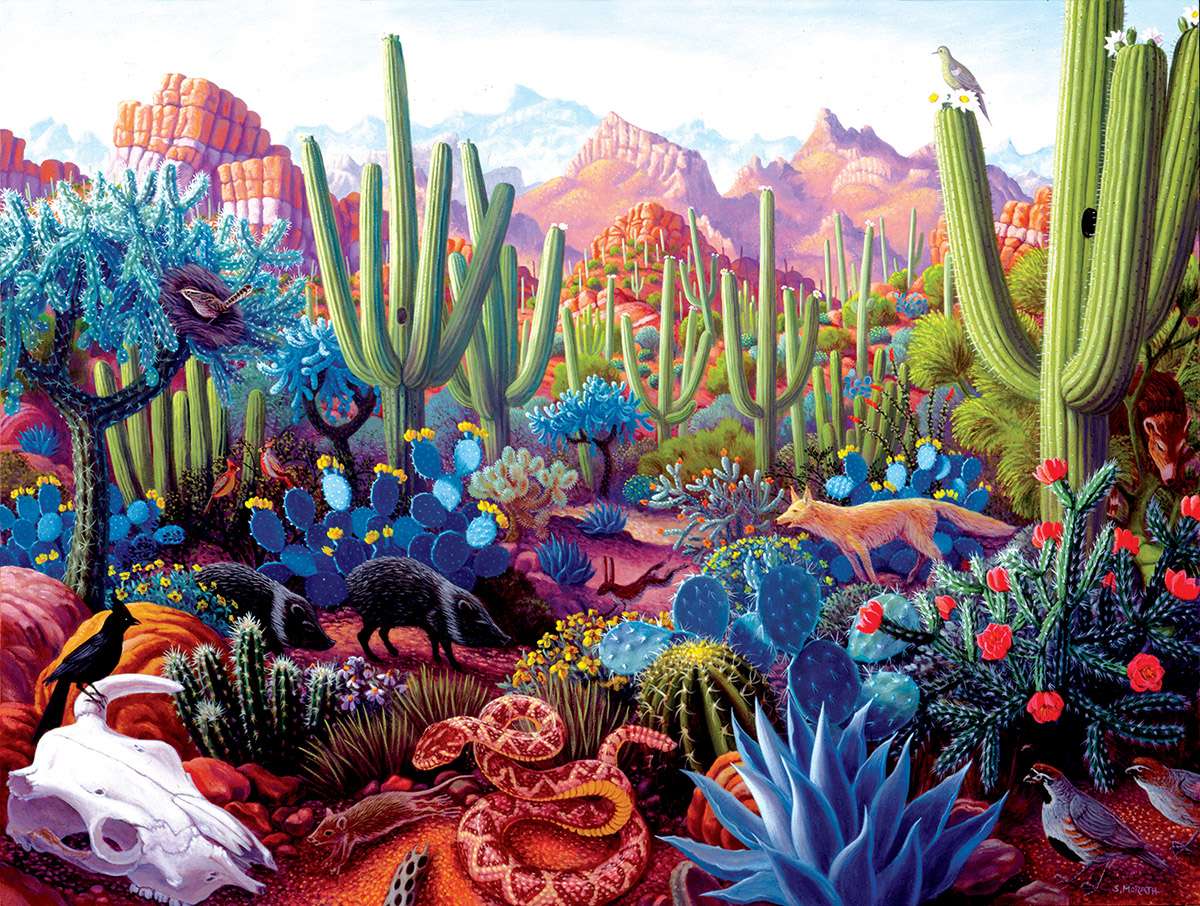 Kaktusowy ogród natury puzzle online