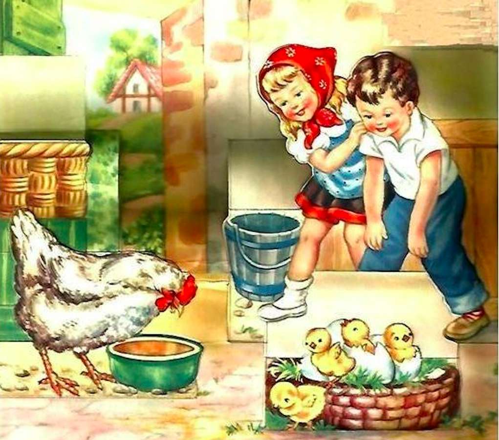 Narodziny kurczaczków:) puzzle online