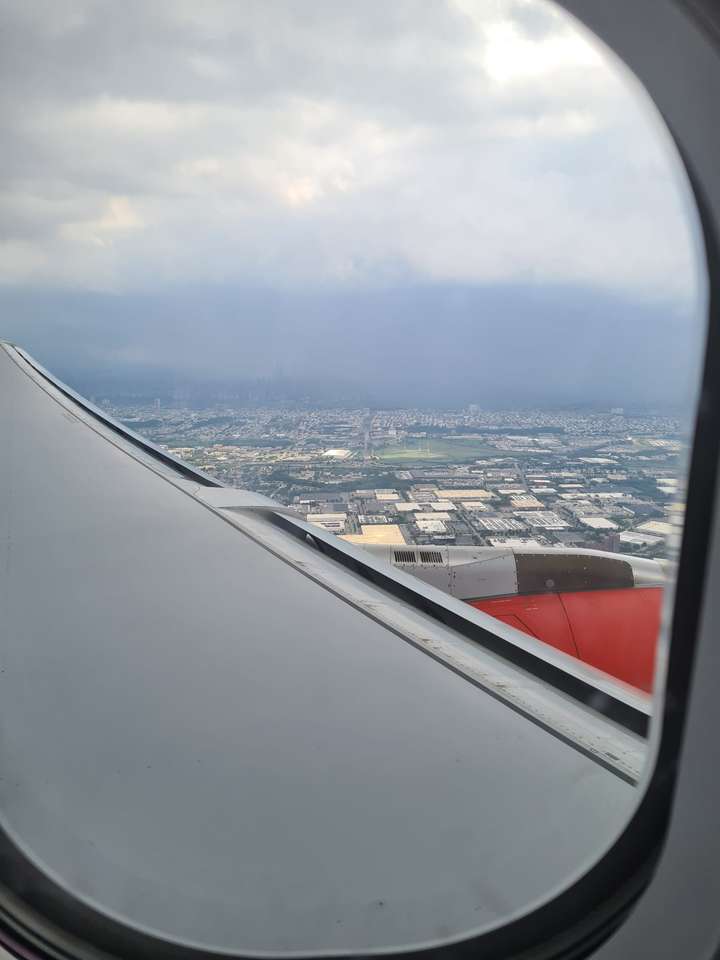 Widok z okna samolotu puzzle online
