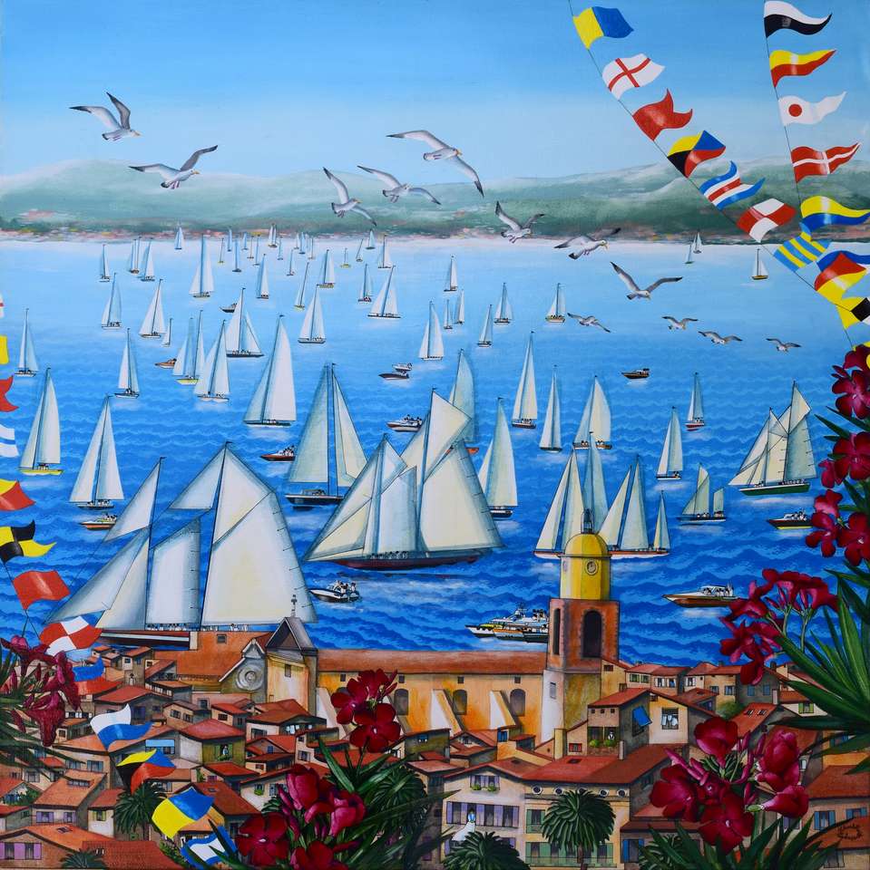 Saint Tropez -regaty żaglówek puzzle online