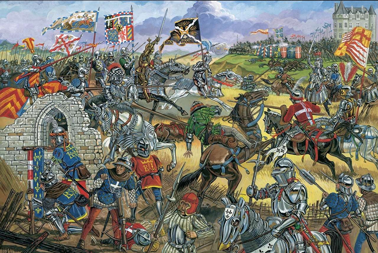 Wojna średniowieczna puzzle online