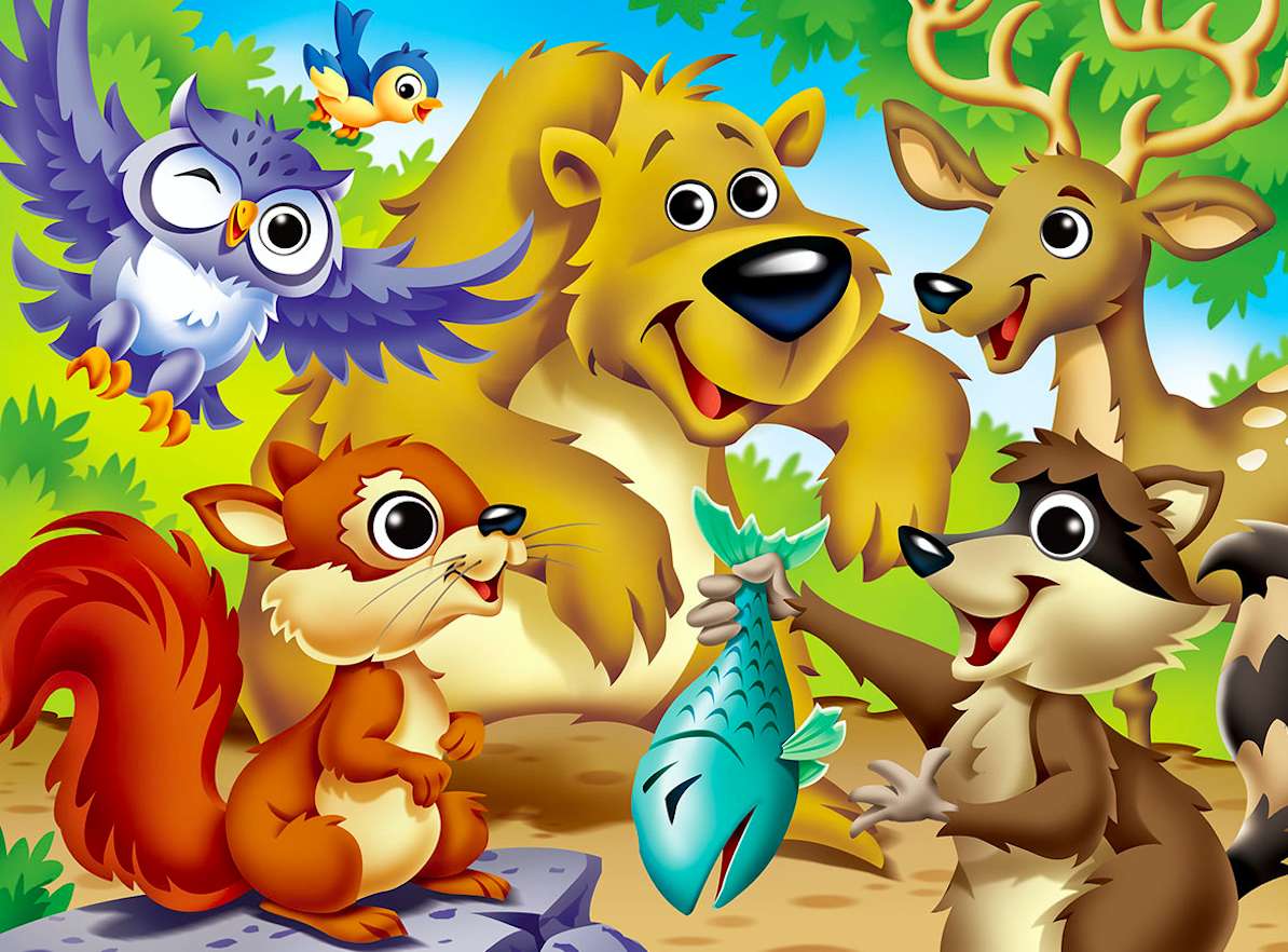 Wiewióreczka i przyjaciele z lasu puzzle online