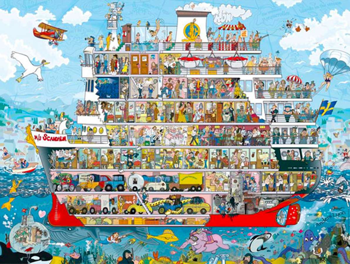 Rejs statkiem turystycznym puzzle online