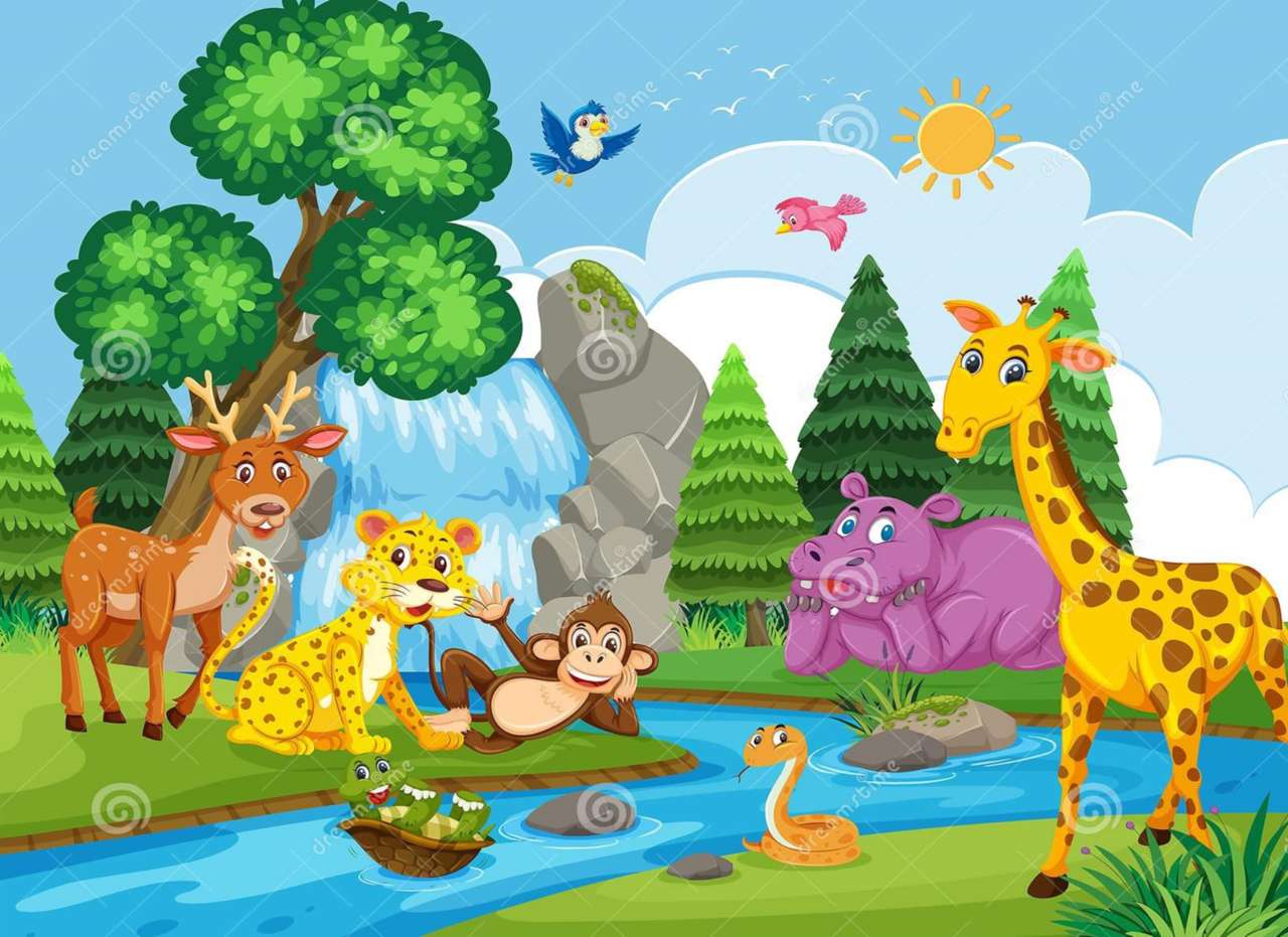 Wild animals puzzle online