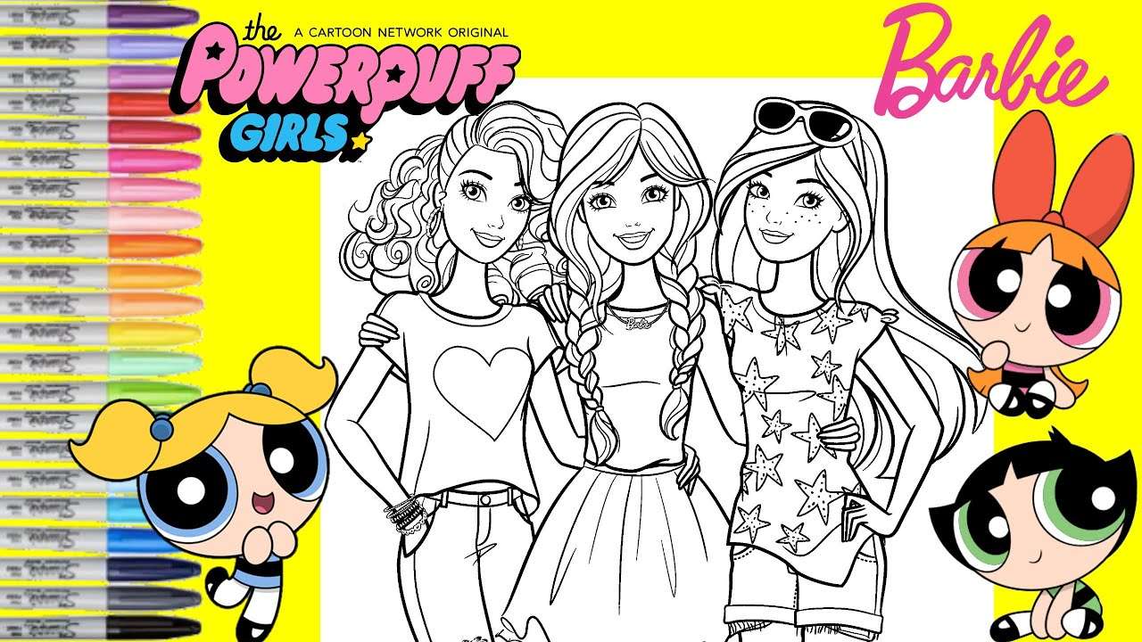 Barbie Powerpuff Girls Obraz puzzle online