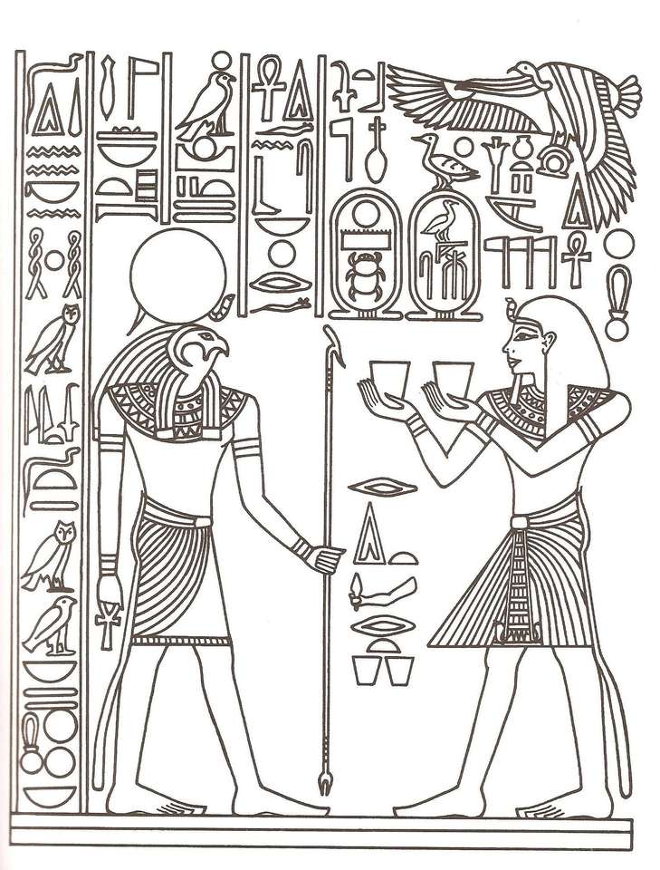 egipskie papirusy puzzle online