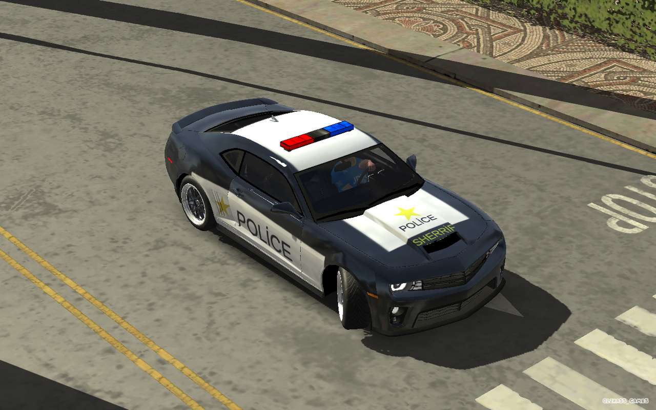 Samochód policyjny Chevrolet Camaro puzzle online