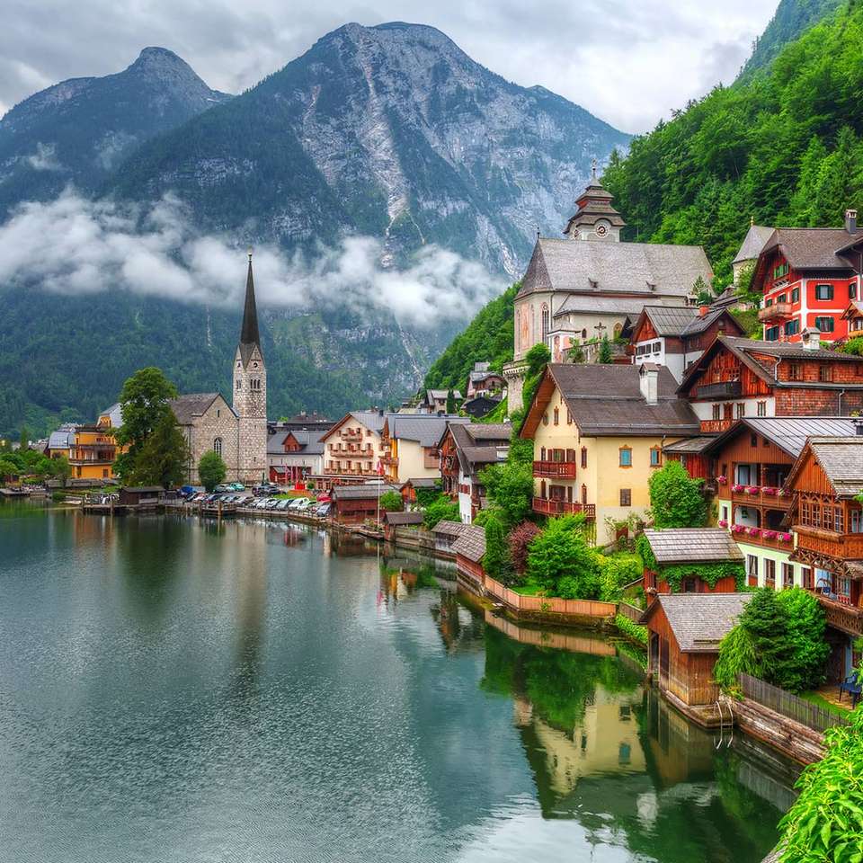 Haltstatt- najpiękniejsze miasteczko w Austrii puzzle online