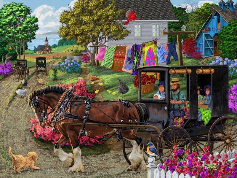 Przejażdżka Amiszowym Buggy Ride puzzle online