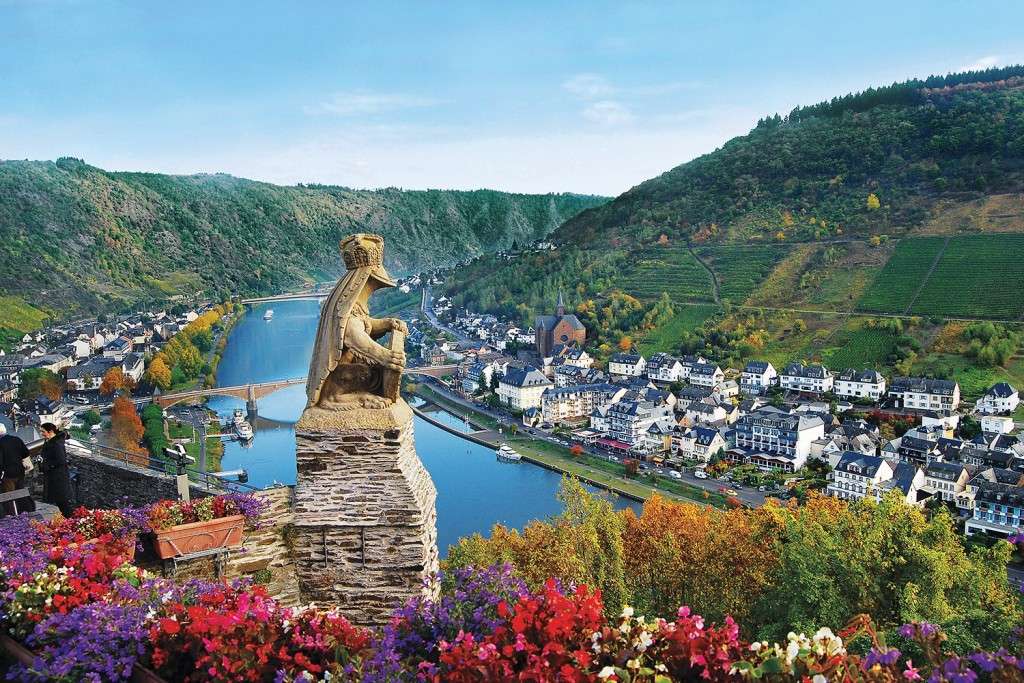 Cochem – miasto w Niemczech, nad rzeką Mozelą puzzle online