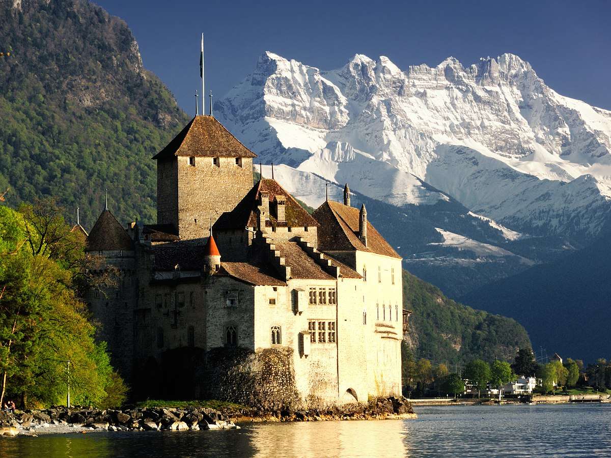 Zamek de Chillon, Szwajcaria puzzle online