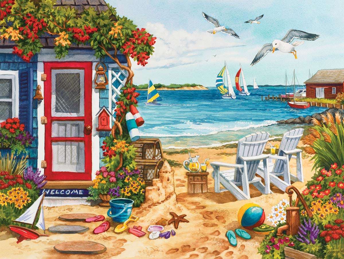 Wakacyjny letni domek nad morzem puzzle online