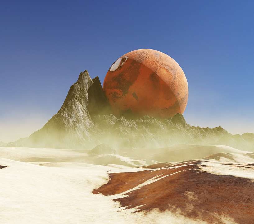 Grafika komputerowa. Planeta Mars puzzle online