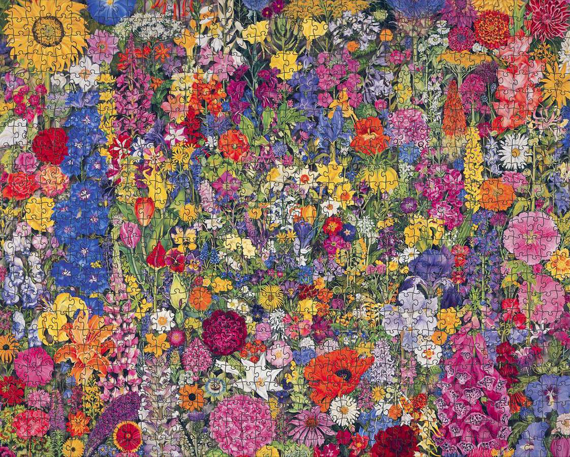 Kwiatowa mozaika puzzle online