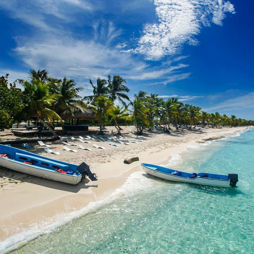 Plaża na Dominikanie puzzle online