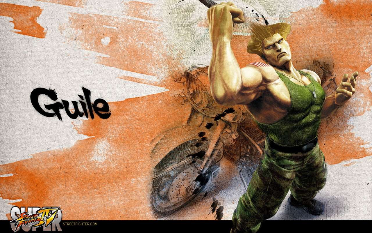 Super street fighter Guile puzzle online