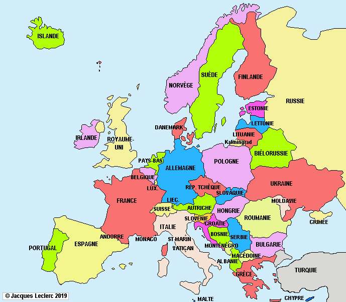 mapa unii europejskiej puzzle online