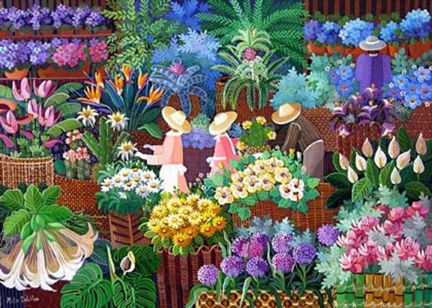 Targ na kwiaty puzzle online