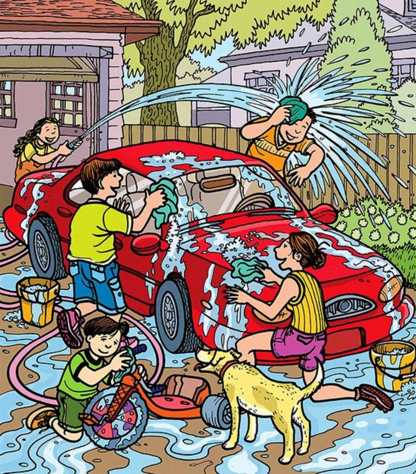 Mycie samochodu puzzle online