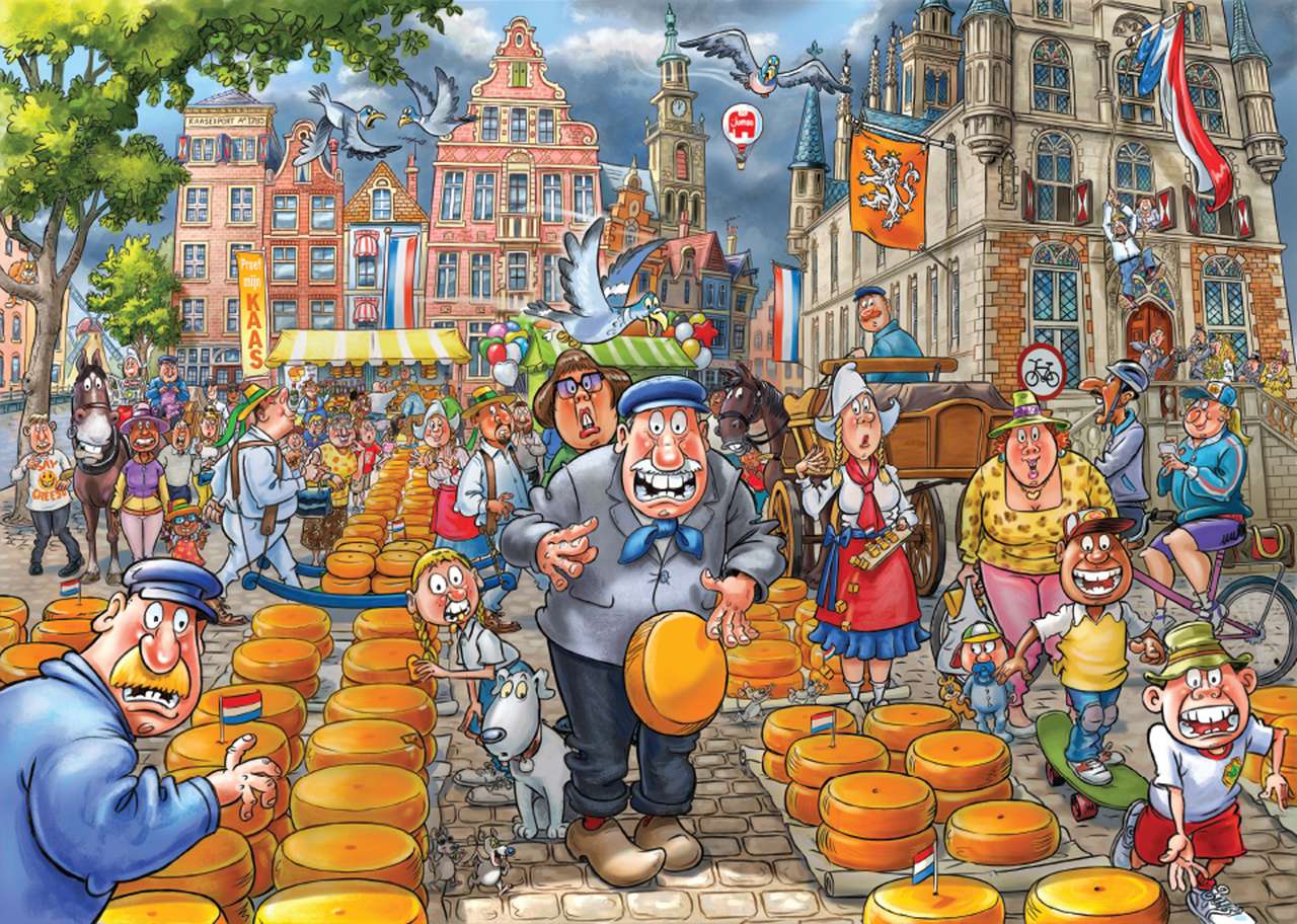 Na sobotnim jesiennym bazarze puzzle online