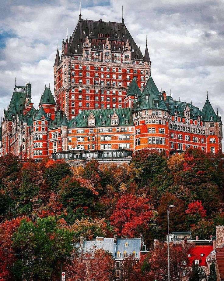 Widok na zamek w Kanadzie puzzle online