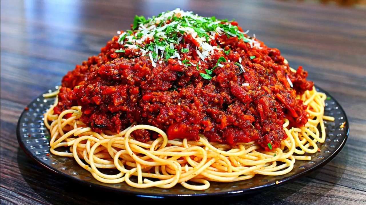 Talerz Spaghetti puzzle online