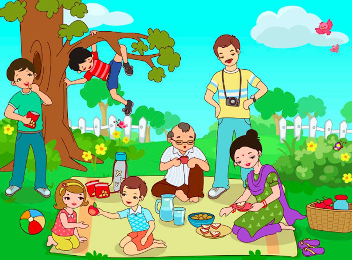 Rodzinny piknik puzzle online