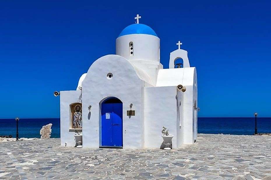 Cypr wyspa w Kaplicy Morza Śródziemnego puzzle online