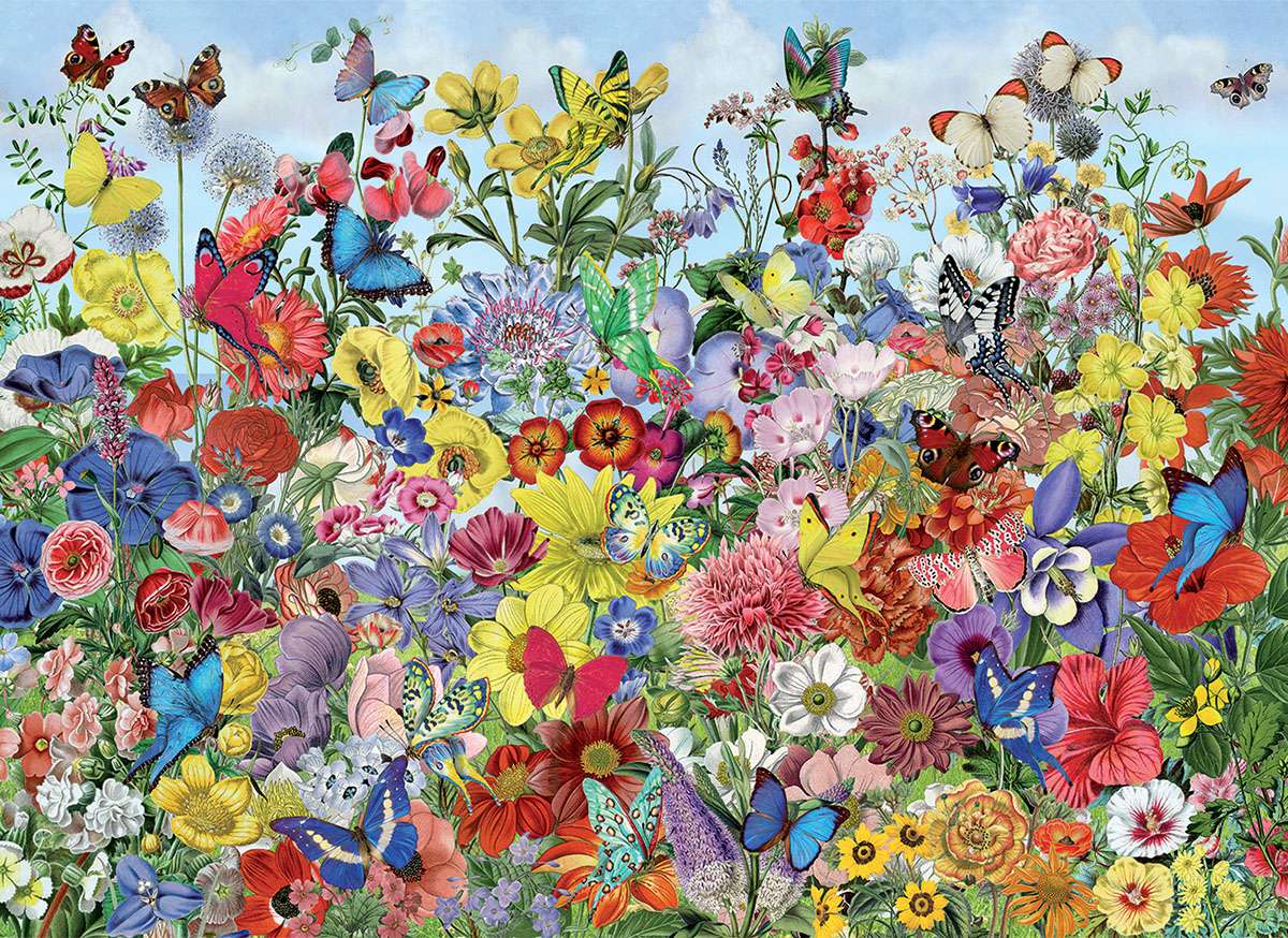 Ile tu pięknych kolorowych motyli:) puzzle online