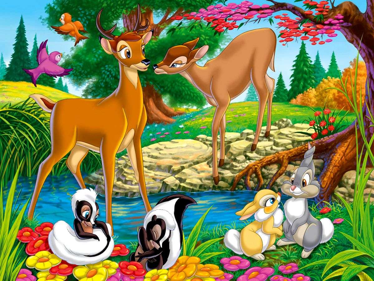 Bambi, życie w lesie puzzle online