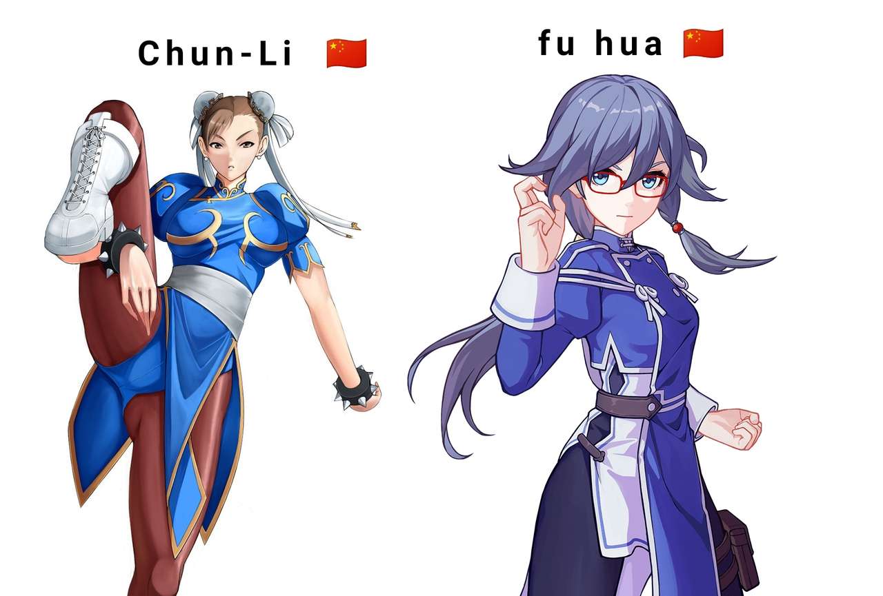 Chun-Li i Fu Hu puzzle online