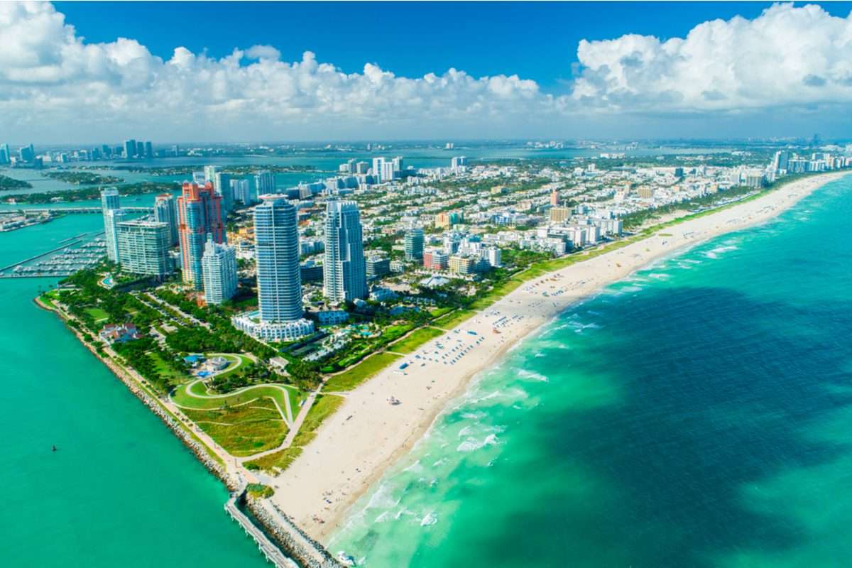 Miami - uma cidade na costa do Oceano Atlântico quebra-cabeça