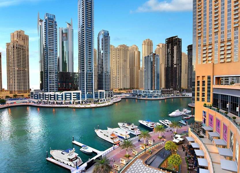 Dubai Marina- sztuczne miasto nad kanałem w Dubaju puzzle online