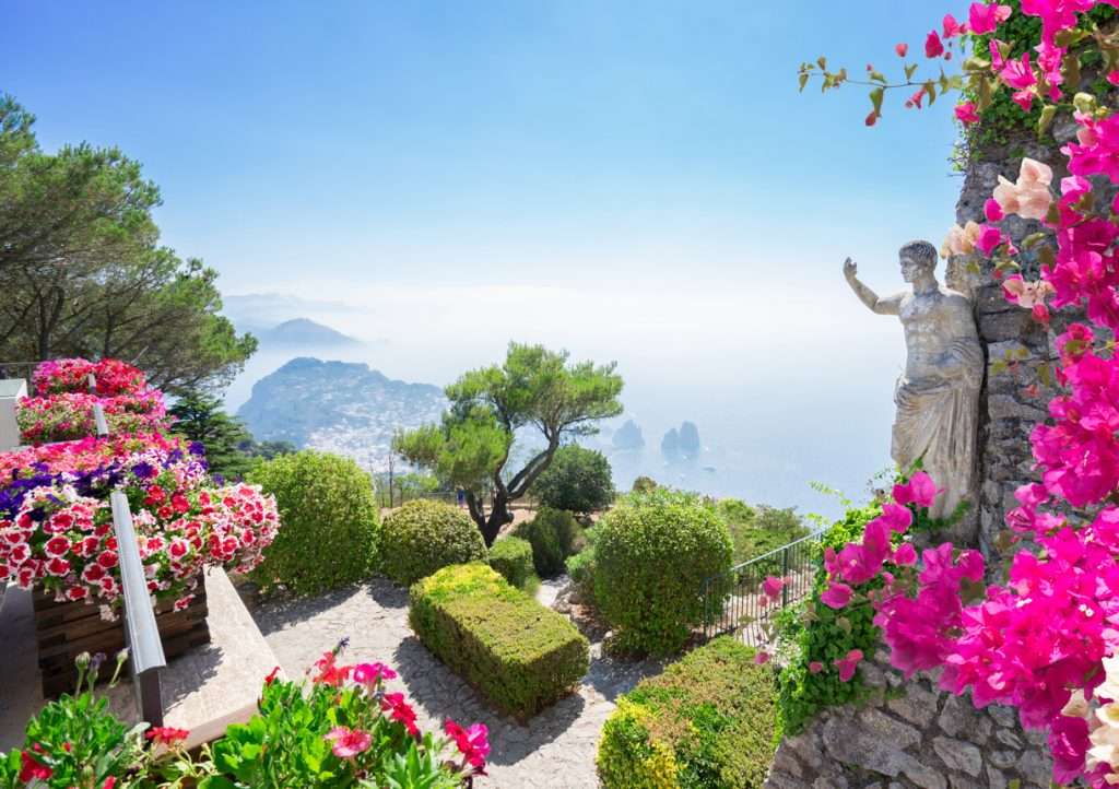 Widok z góry Monte Solaro na wyspie Capri puzzle online