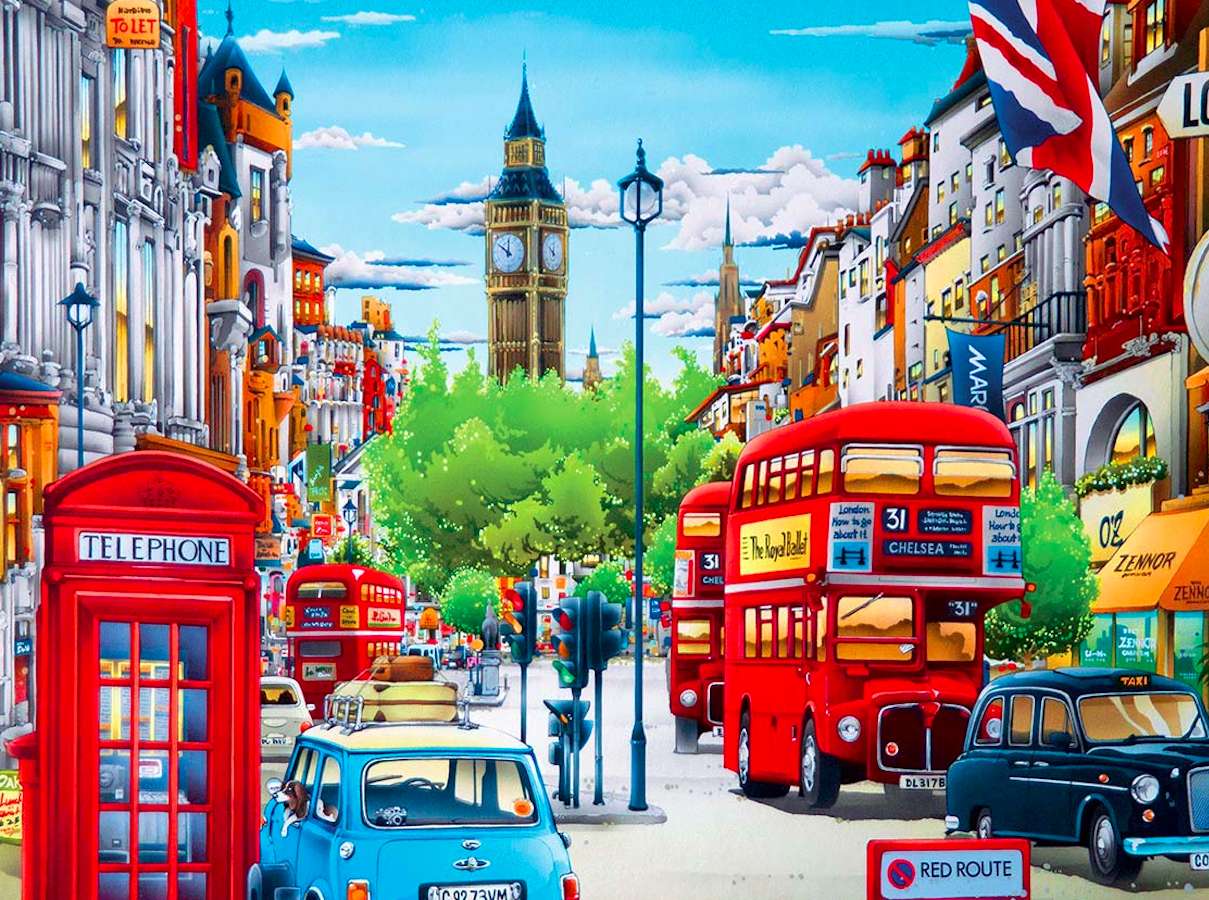 Londyn-w letni dzień puzzle online