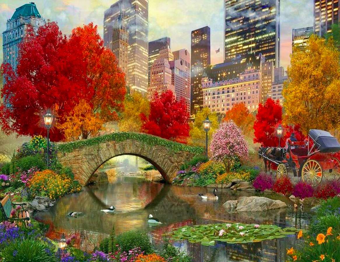 Ameryka-Central Park jesienną porą puzzle online