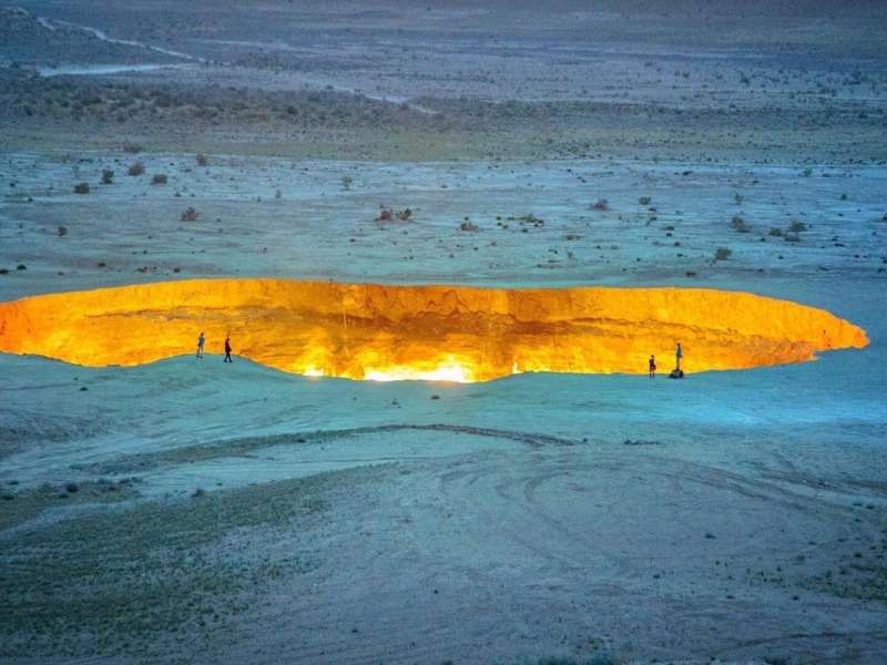 Kara-kum-krater Darvaza-Wrota Piekieł puzzle online