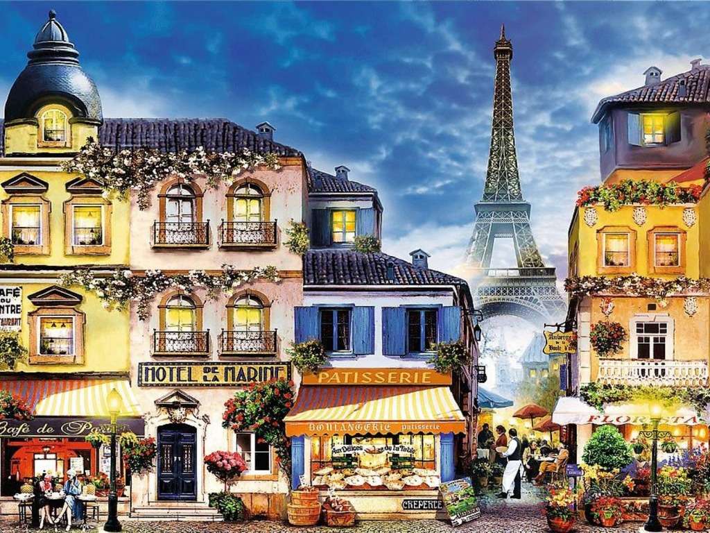 Francja-Urok uliczek w Paryżu puzzle online