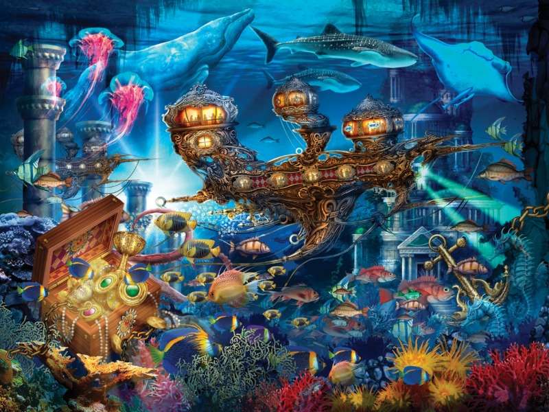 Bajkowy Podwodny skarbiec puzzle online