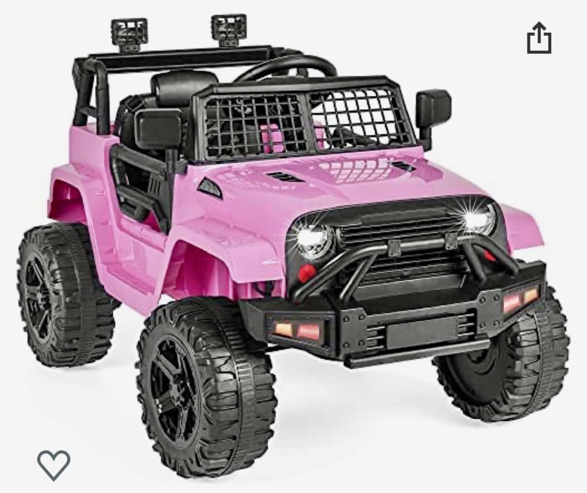 Różowy samochód do jazdy puzzle online