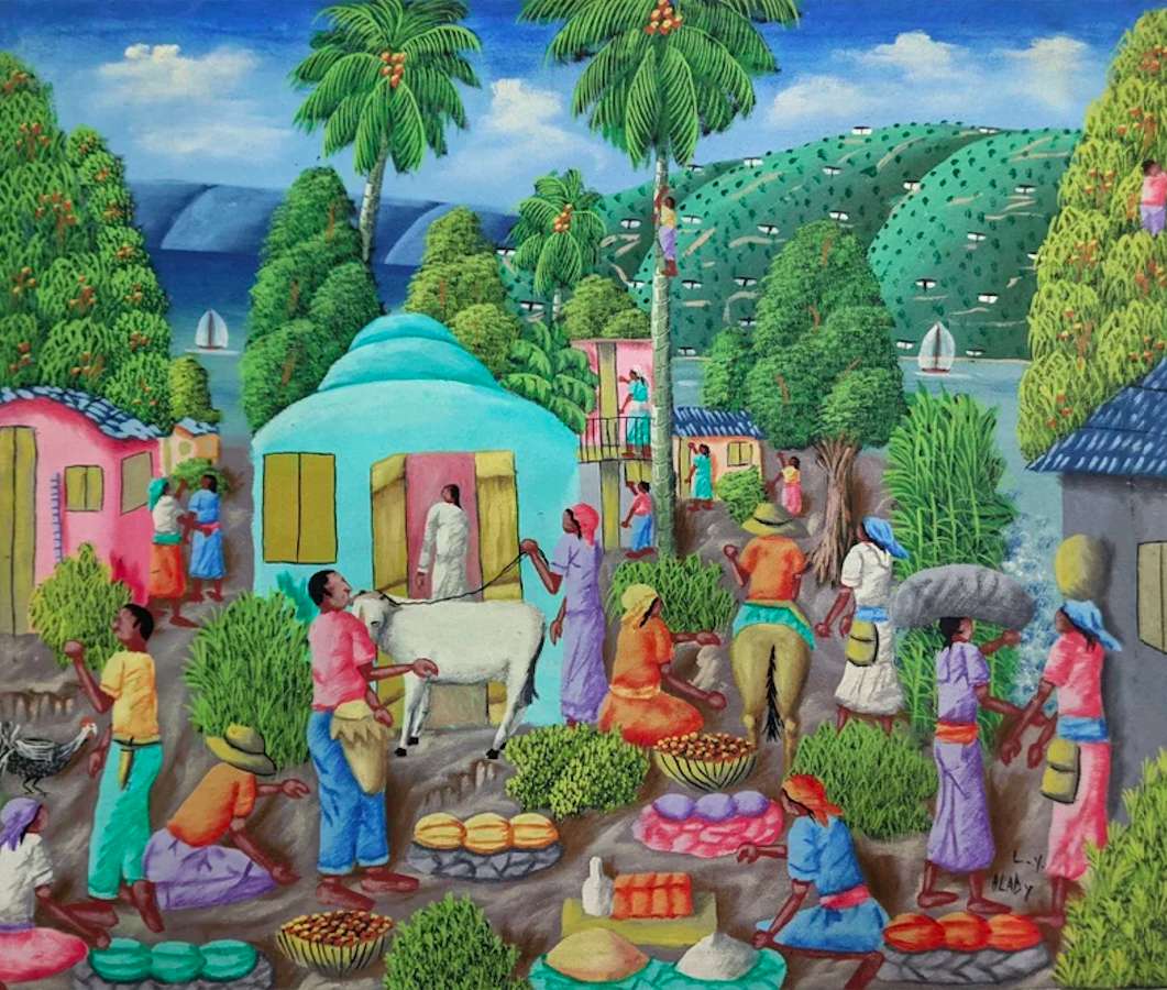 Haiti-Bazar na małej wysepce puzzle online