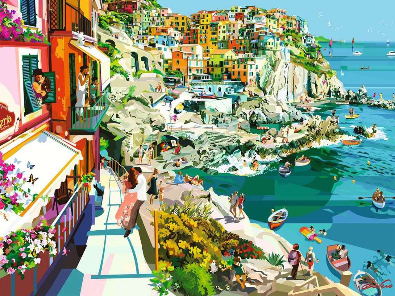 Romans w Cinque Terre puzzle online
