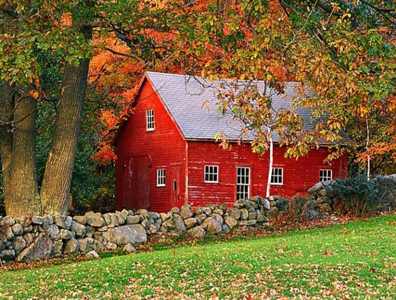 Jesień na wsi w USA puzzle online