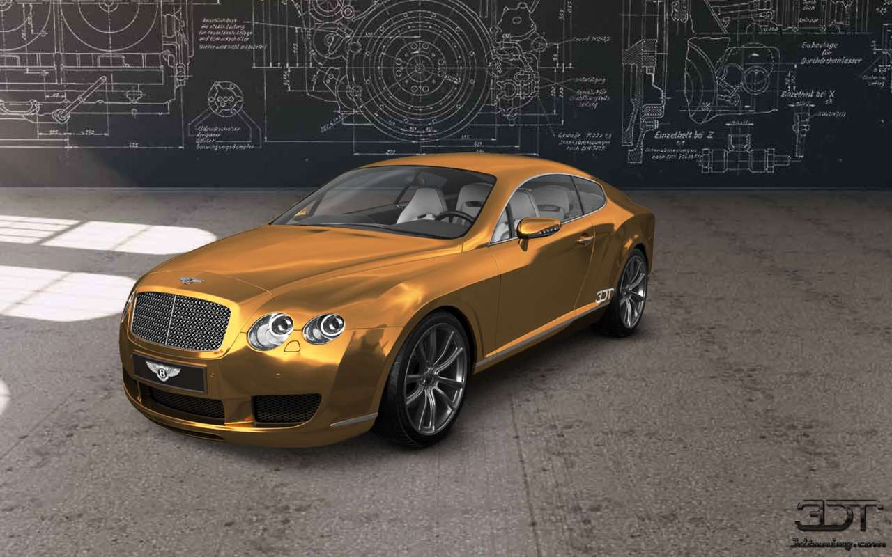 24K Złoty Bentley Continental GT puzzle online
