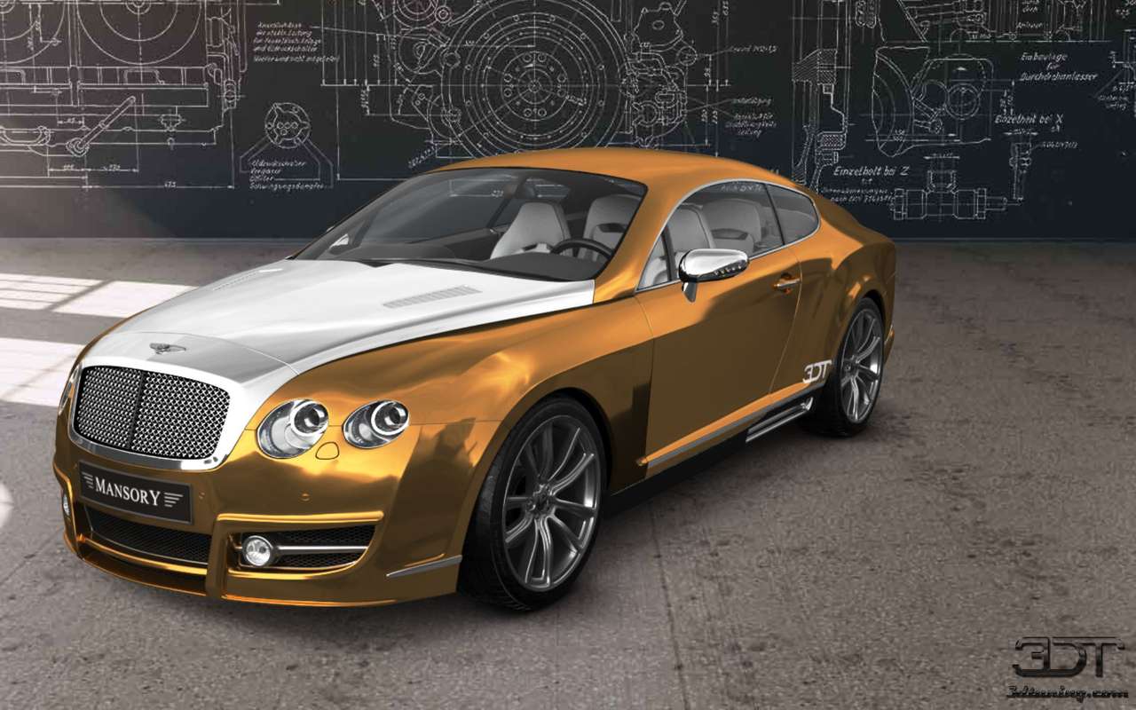 Mansory Bentley Continental GT 24K Gold puzzle online